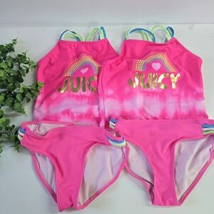 Juicy Couture Pink 2pc Swimsuits
